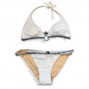Y2K BCBGMaxAzria Boho Trim Bikini Set